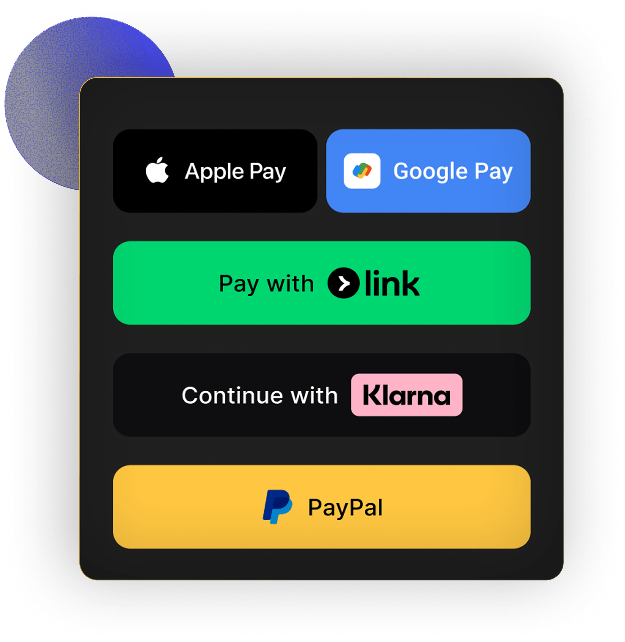 A hosted checkout page and self-service customer portal